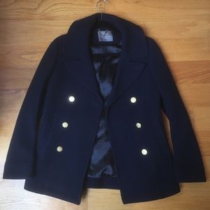J. Crew Navy Pea coat